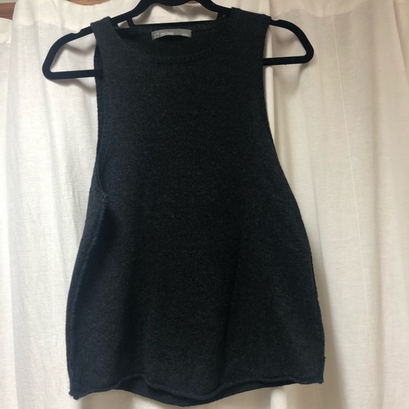 Black cashmere tank top - Picture 2 of 4
